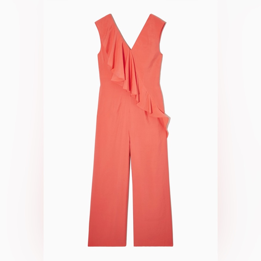 COS Ruffled Jumpsuit Coral Size 2